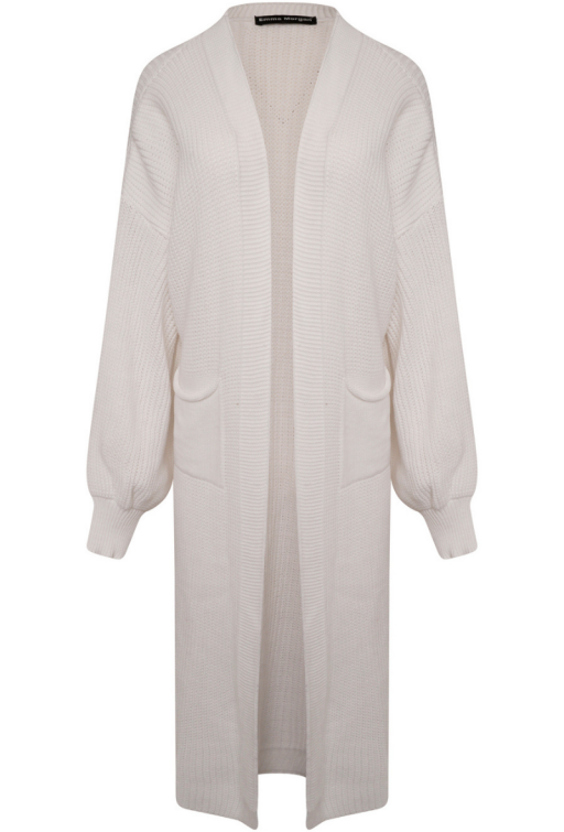 Balloon Sleeve Cardi White.png