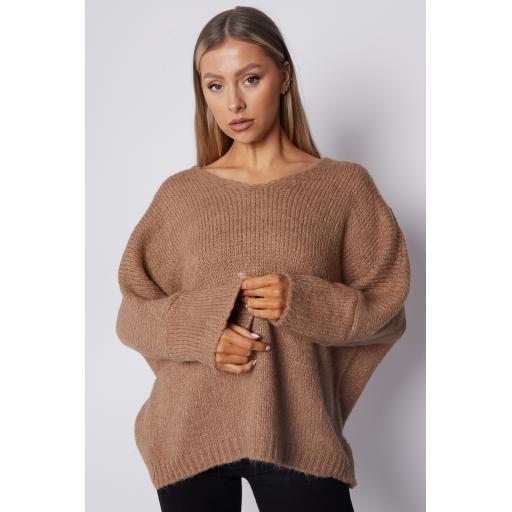 V neck Wool Jumper