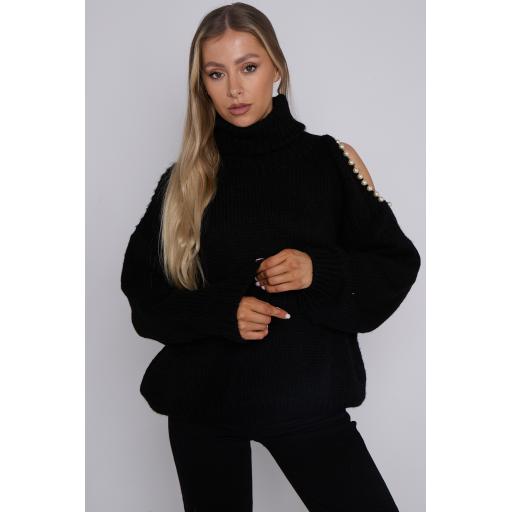 Roll Neck Pearl Jumper