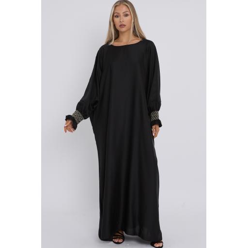 Gathered Sleeves Abaya