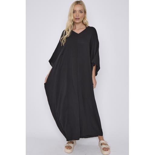 V Neck Wide Abaya